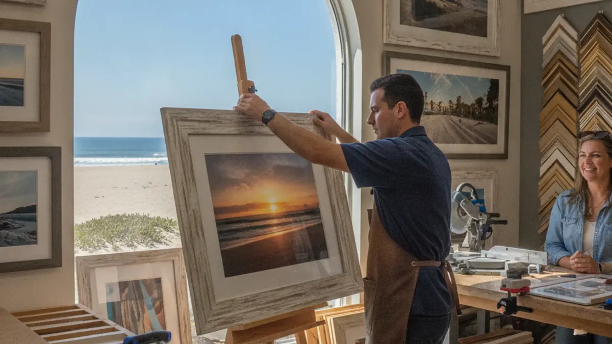 Picture Framing Near Dockweiler Beach, Los Angeles